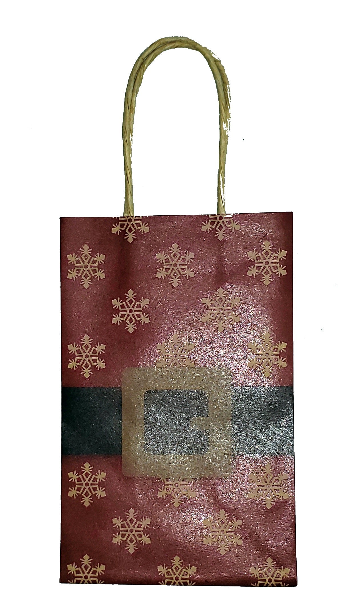 Jr Cub Kraft Gift Bag - Candy Canes