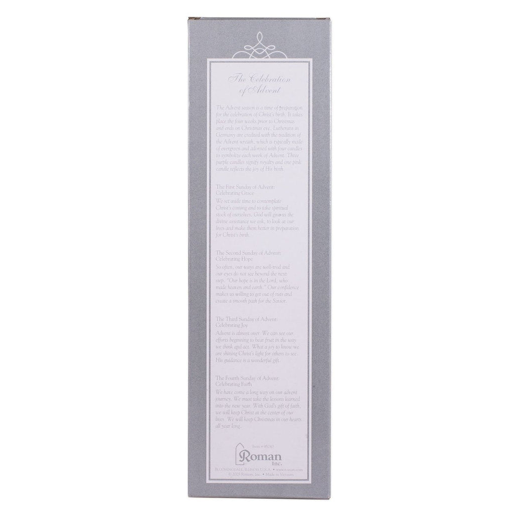 Slim Advent Candle 4 Piece Set