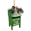 Wooden Christmas Mailbox Ornament -