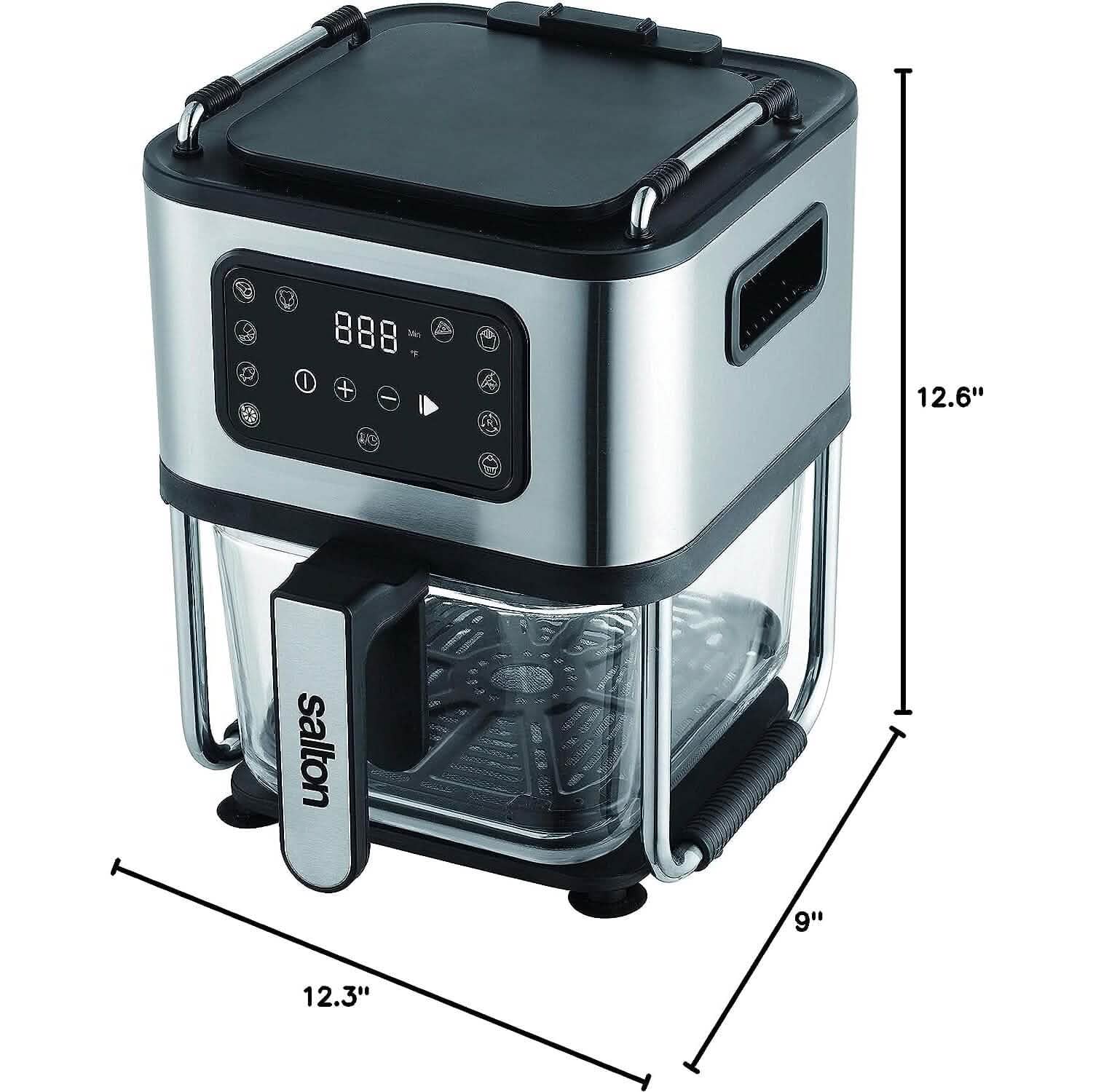Salton Flip and Cook 3-in-1 Air Fryer, Grill & Dehydrator