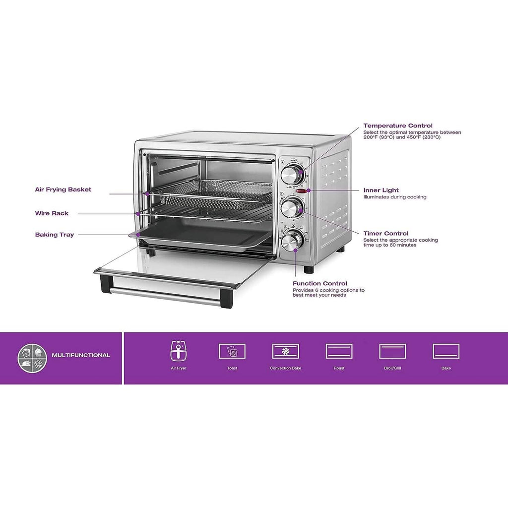 Salton Stainless Steel Air Fryer Toaster Oven