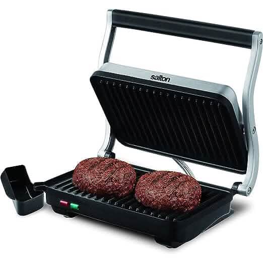 Salton Stainless Steel Panini Grill