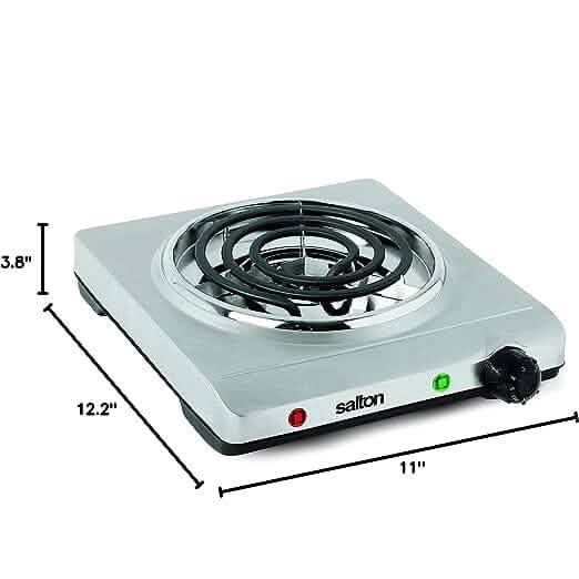 Salton Stainless Steel Portable Cooktop