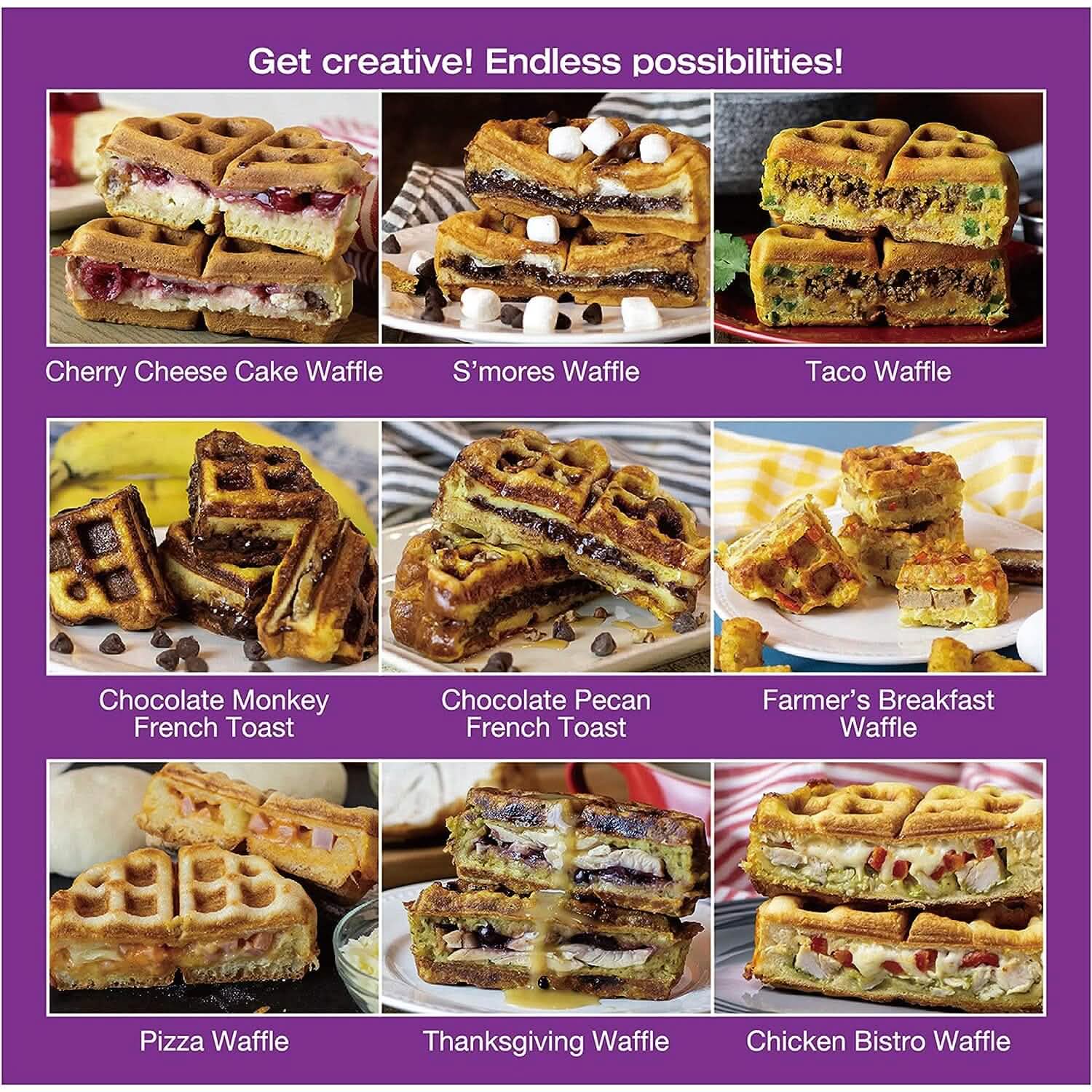 Salton Stuffed Belgian Waffle Maker