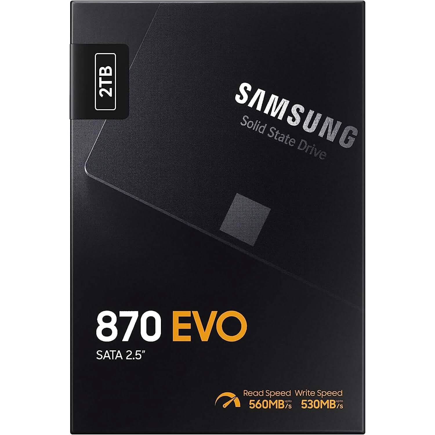 Samsung Electronics 870 EVO 2TB 2.5 Inch SATA III Internal SSD (MZ-77E2T0B/AM) (Refurbished)