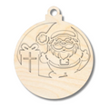 Unfinished Wood Layered Christmas Character Ornaments | 2 Piece | 5" Tall | 1/8" Wood | Wood Craft DIY