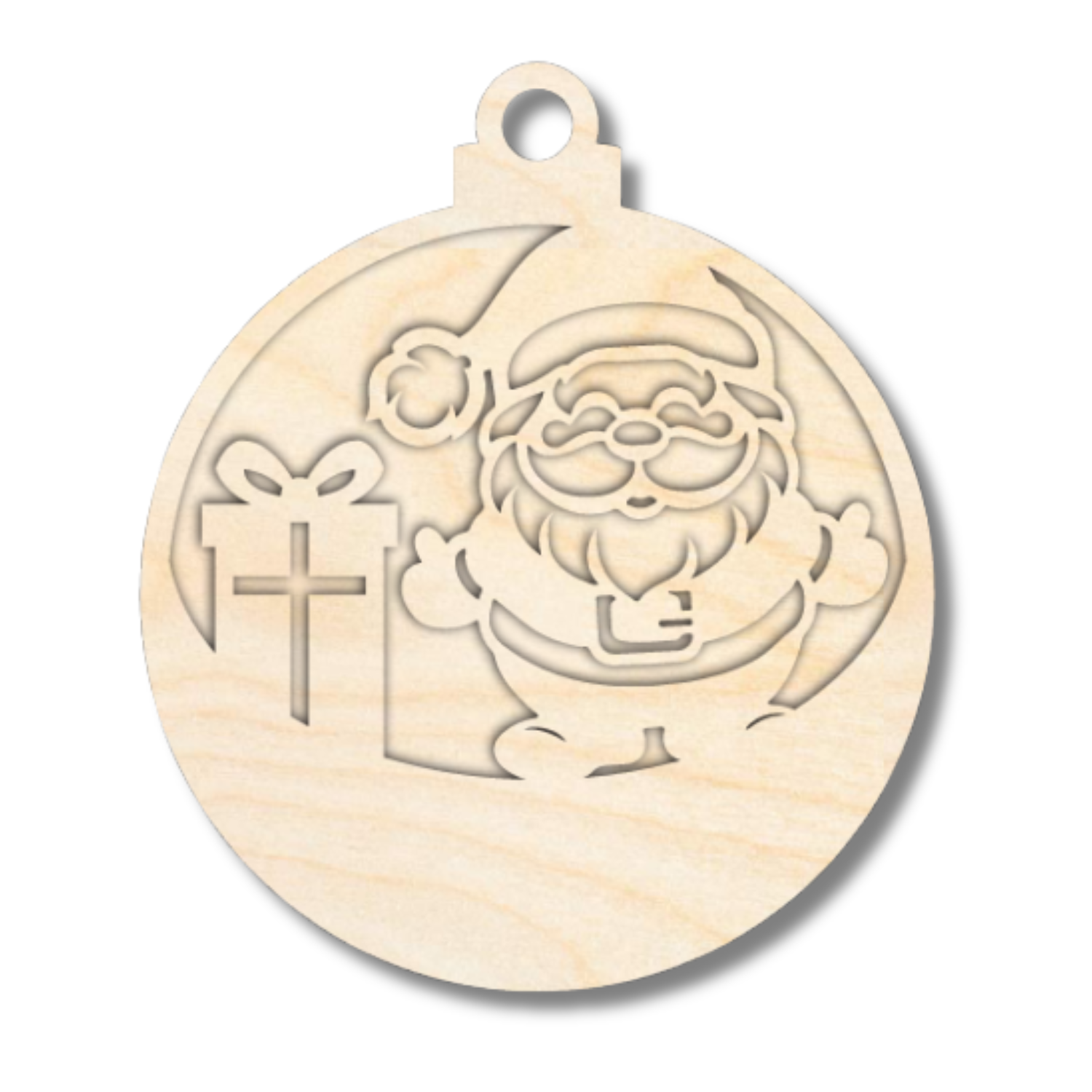 Unfinished Wood Layered Christmas Character Ornaments | 2 Piece | 5" Tall | 1/8" Wood | Wood Craft DIY