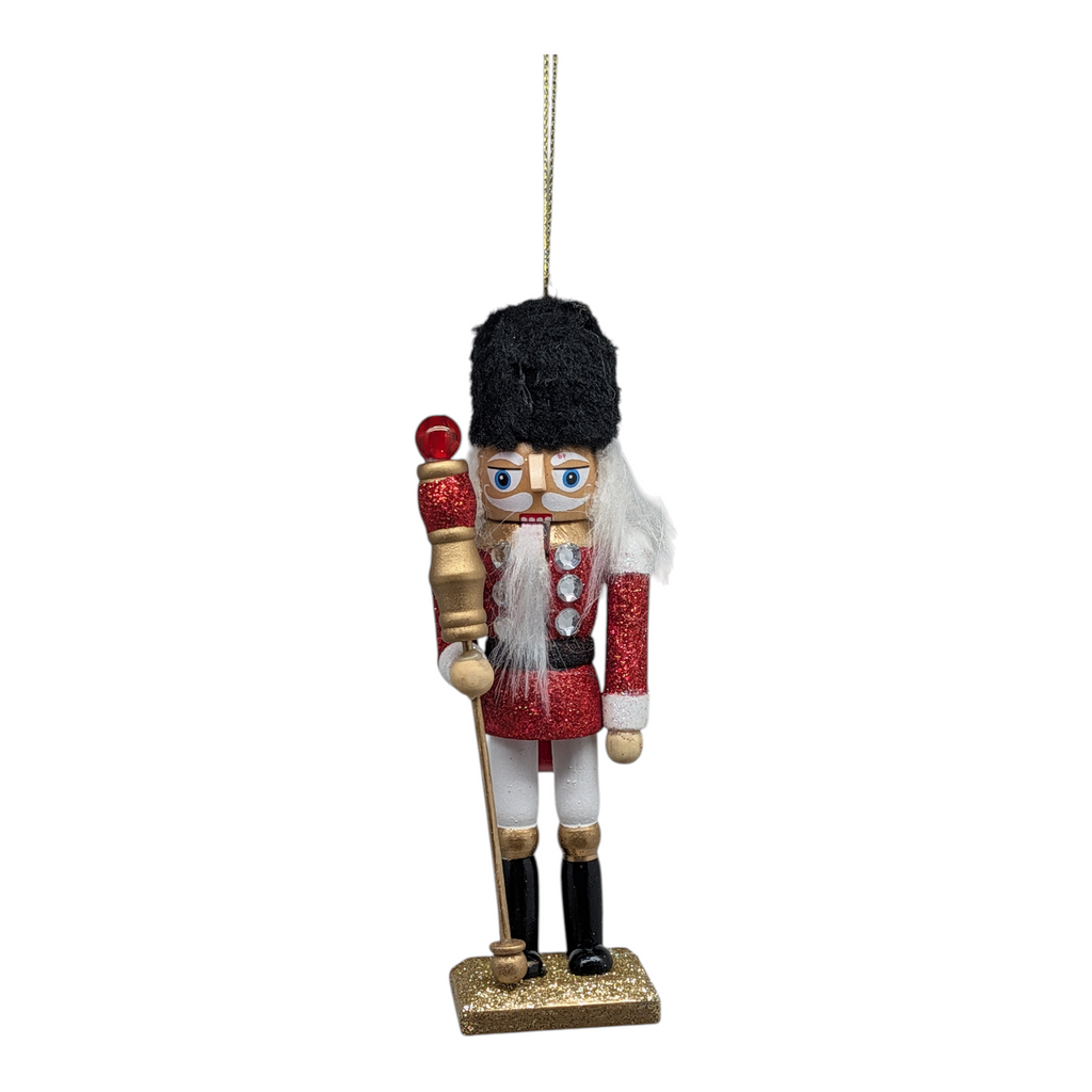 Hollywood 6 inch Wooden Nutcracker - Black Fur Hat