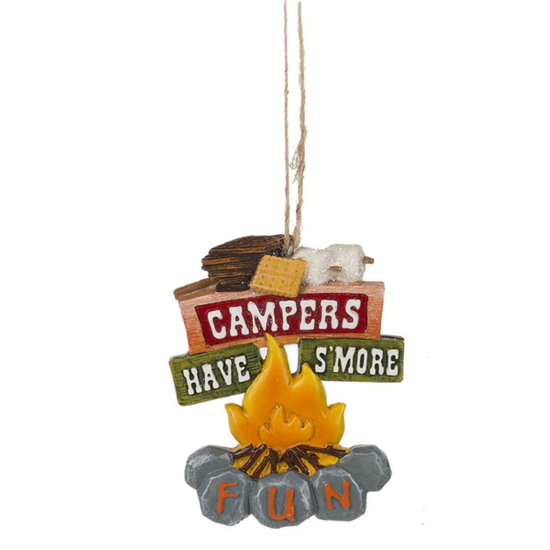 Campers Have S'more Fun Campfire Ornament