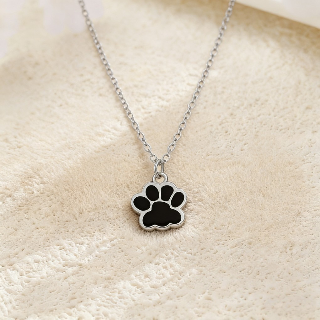 Unique Design Cute Cat Paw Print Necklace