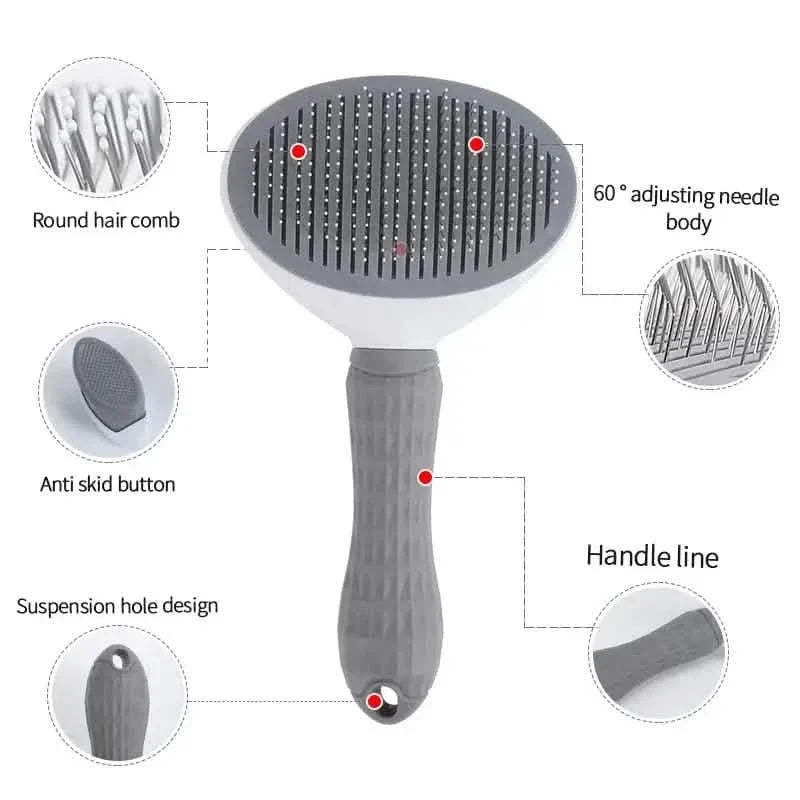 Self Cleaning Slicker Brush Suitable for Pets with Long or Short Hair