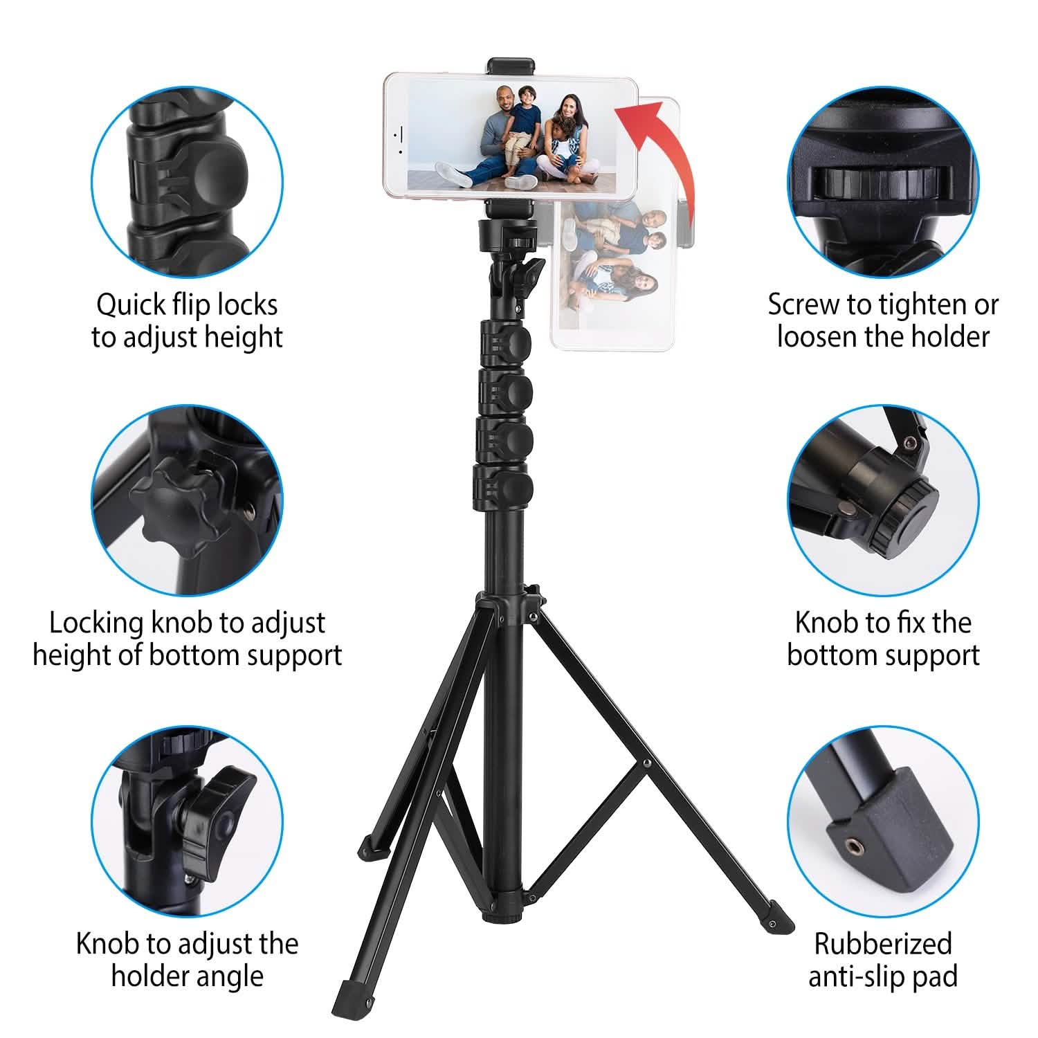 Selfie Stick Tripod Wireless Desktop Phone Tripod Stand