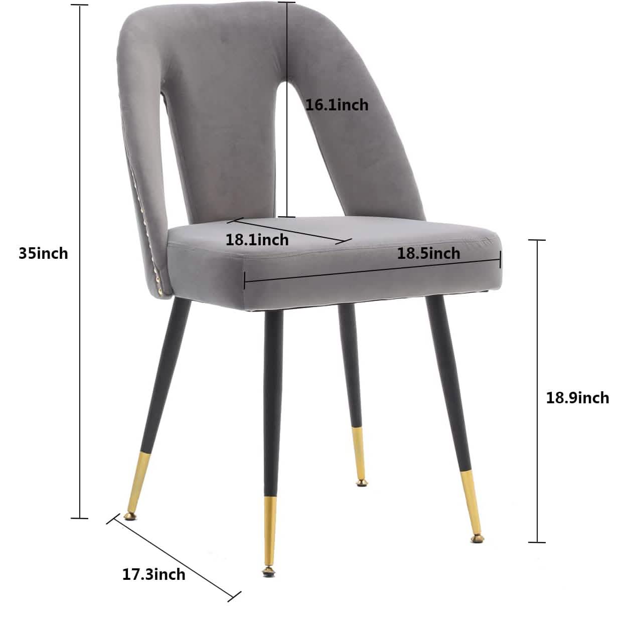 Set of 2: Modern Dining Chairs
