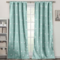 Set of 2: Polka Dots Blackout Window Curtain Pair Panel
