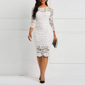 Sexy White Lace Dress for Her in Large