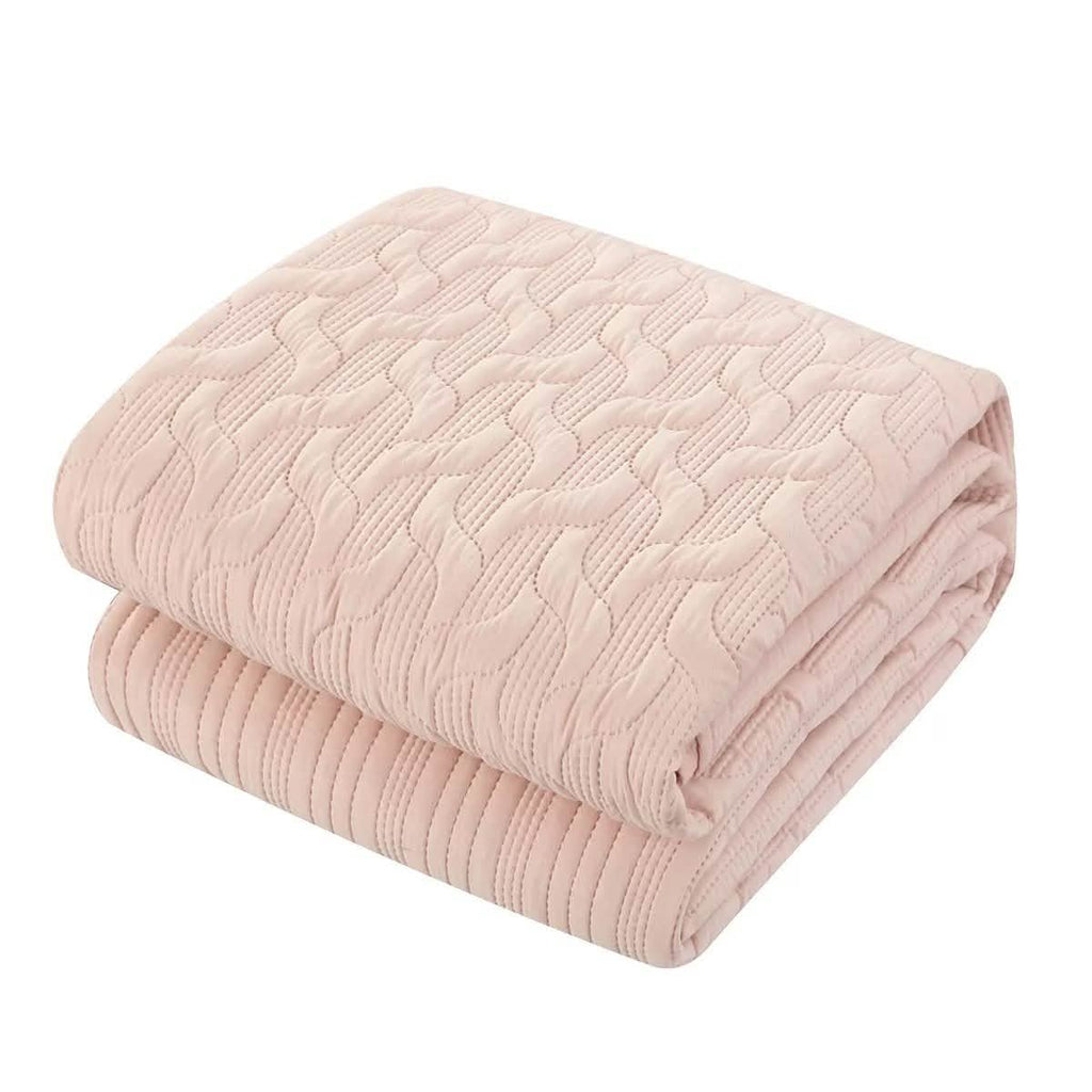 Shaly Quilt Cover Set Interlaced Vine Pattern Quilted Bed