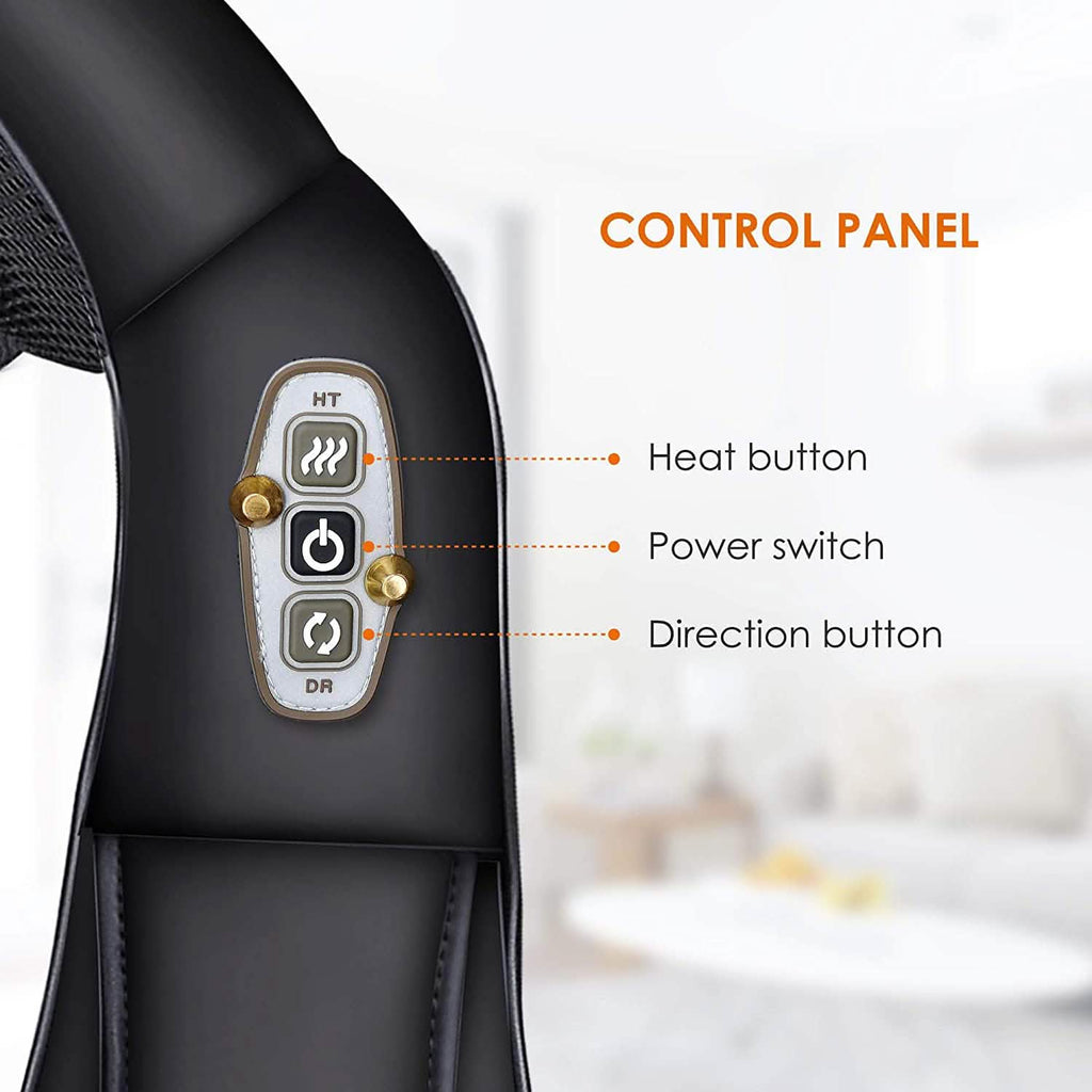 Shiatsu Neck and Shoulder Massager - 4D Back Massager with Heat