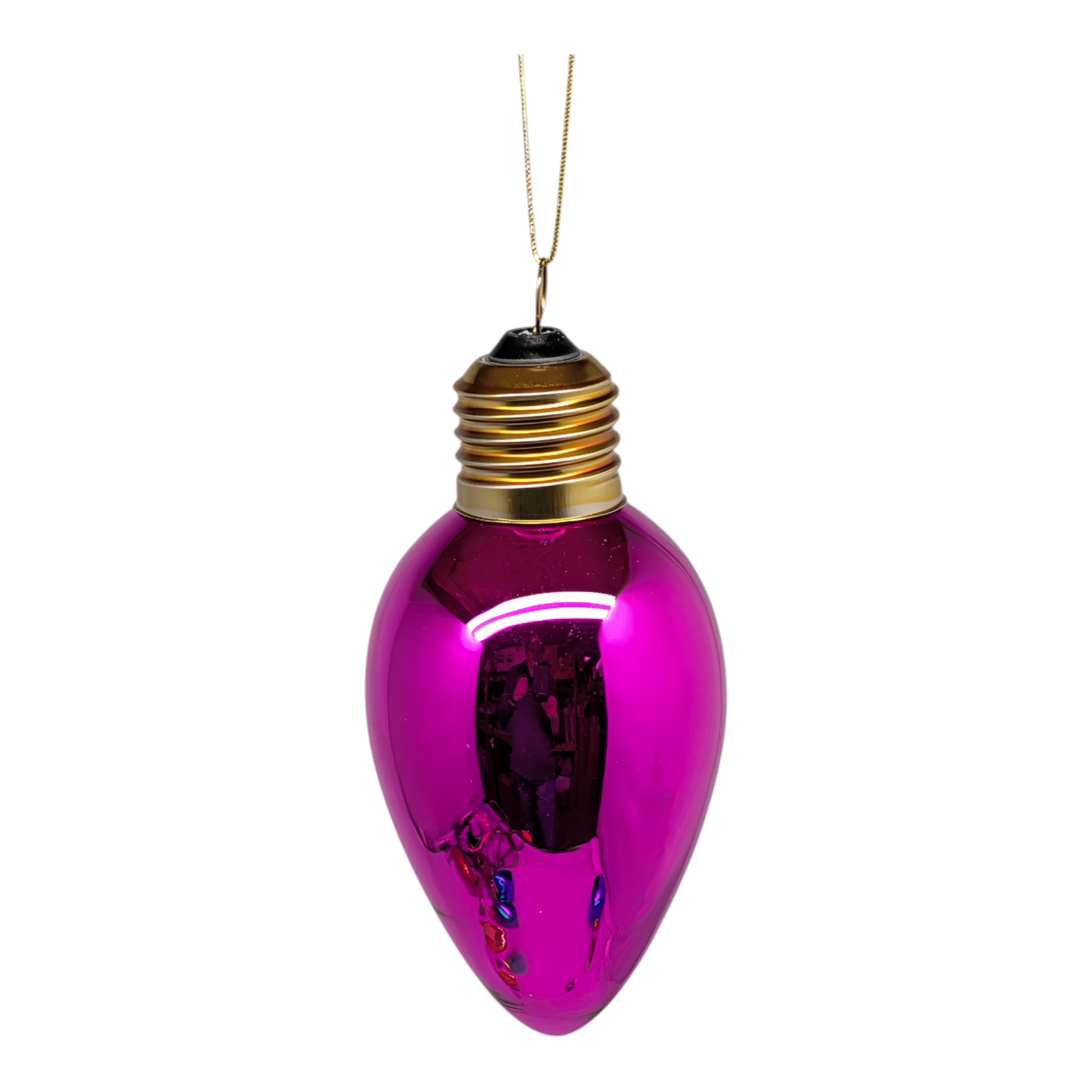 Glass Oversized C7 Bulb Ornament -