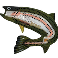 3D Rainbow  Trout Cribbage Board