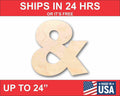 Unfinished Wood Block Symbol And - Craft - up to 46" DIY
