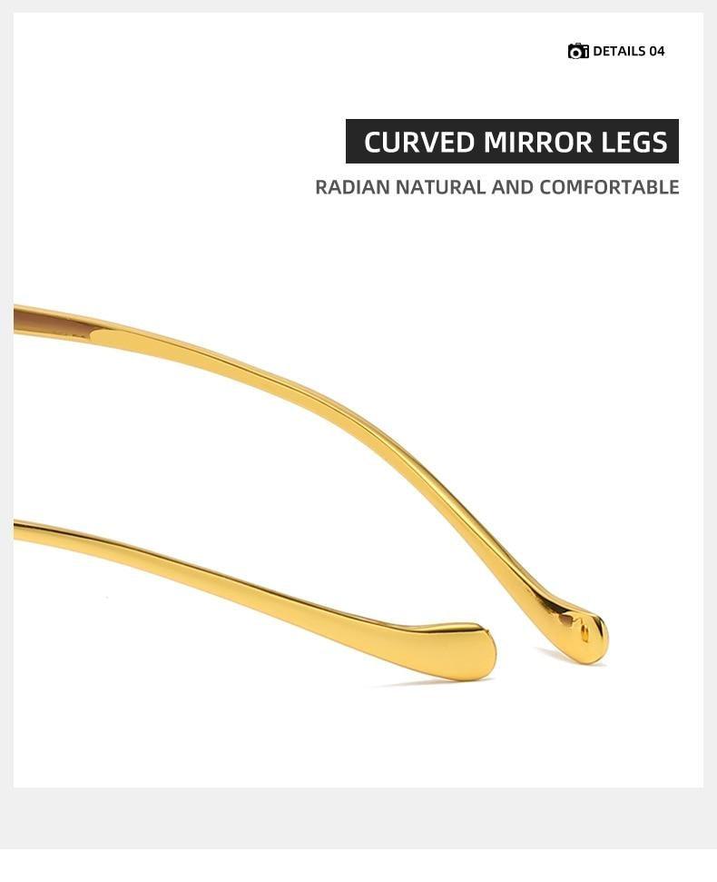 Simple Design Stylish Fashionable Sunglasses Vintage Square Shape Sunglasses For Women & Men New Luxury Design Popular Travel Driving Metal Frame Sun Glasses Anti Blue Light Summer Eyeglasses