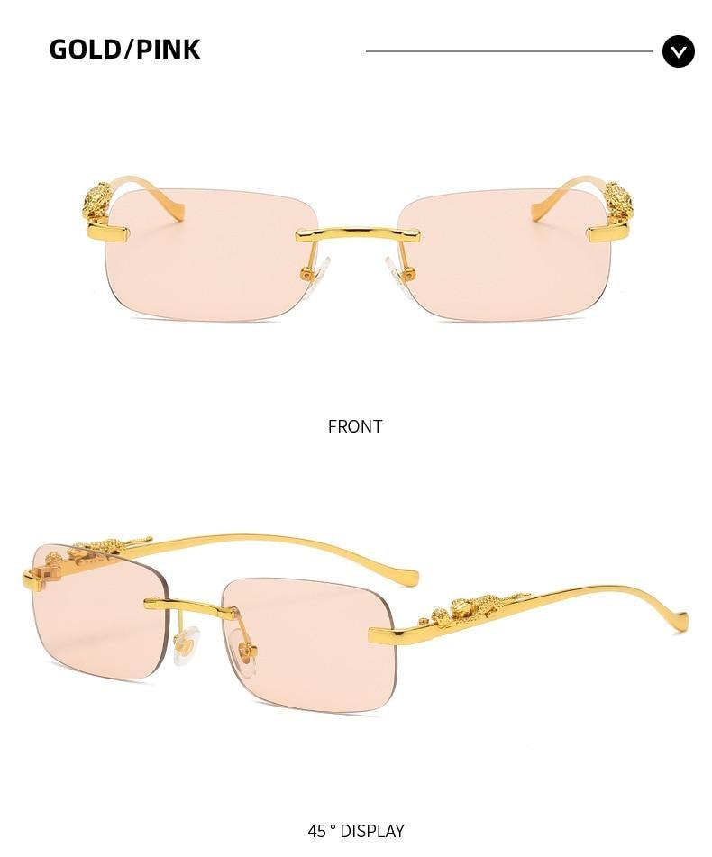 Simple Design Stylish Fashionable Sunglasses Vintage Square Shape Sunglasses For Women & Men New Luxury Design Popular Travel Driving Metal Frame Sun Glasses Anti Blue Light Summer Eyeglasses