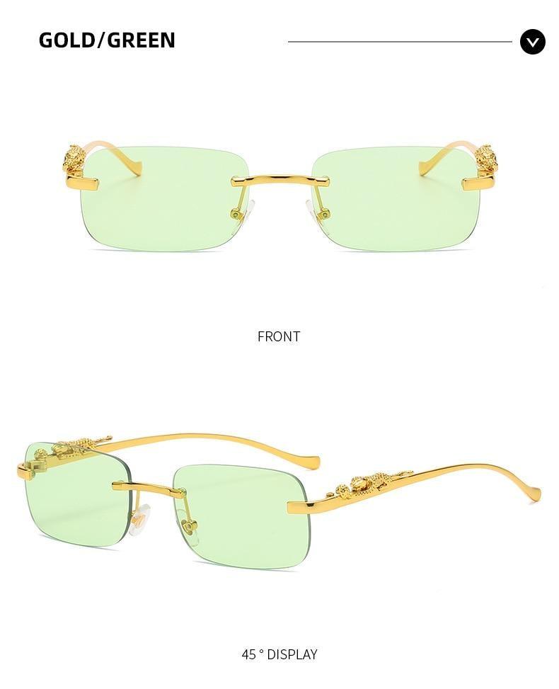 Simple Design Stylish Fashionable Sunglasses Vintage Square Shape Sunglasses For Women & Men New Luxury Design Popular Travel Driving Metal Frame Sun Glasses Anti Blue Light Summer Eyeglasses
