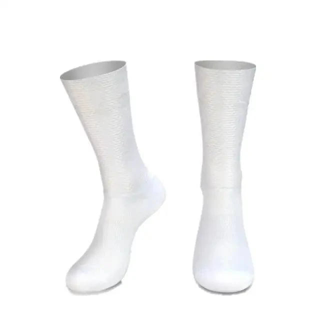 Simple Modern Design Anti Slip Silicone Cycling Socks  For Men Unique  Bicycle Running Socks Lightweight Breathable Sports Socks