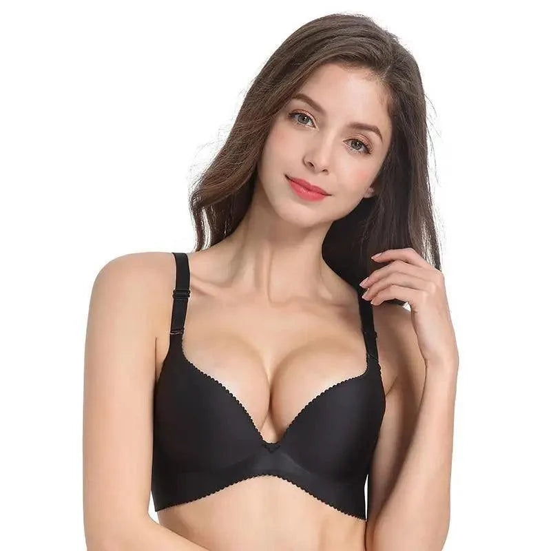 Sizzling Deep U Cup Bras For Women And Girls Push Up Bras Seamless Backless Intimates Female Underwear