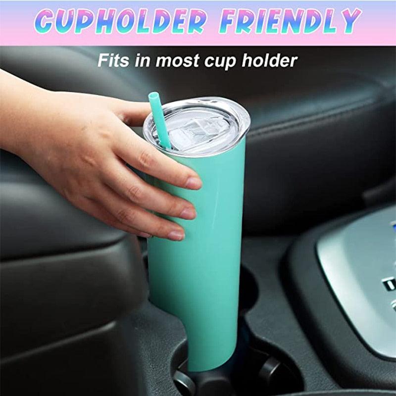 Skinny  Stainless Steel Thermos Water Bottle With Straw Insulated Cup Sealed Lid Colored Bachelorette Party  Double Wall Vacuum Insulated Tumbler Cup Reusable Slim Travel Mug with Cleaning Brush for Coffee Cold Hot Drinks