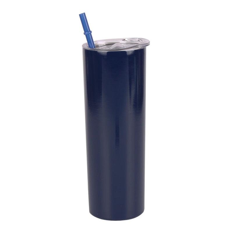 Skinny  Stainless Steel Thermos Water Bottle With Straw Insulated Cup Sealed Lid Colored Bachelorette Party  Double Wall Vacuum Insulated Tumbler Cup Reusable Slim Travel Mug with Cleaning Brush for Coffee Cold Hot Drinks