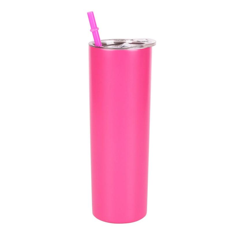 Skinny  Stainless Steel Thermos Water Bottle With Straw Insulated Cup Sealed Lid Colored Bachelorette Party  Double Wall Vacuum Insulated Tumbler Cup Reusable Slim Travel Mug with Cleaning Brush for Coffee Cold Hot Drinks