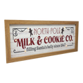 North Pole Milk & Cookie Co. Lighted Sign