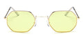 Small Frame Sunglasses For Women Small Square Polarized Sunglasses for Men and Women Polygon Mirrored Retro Shape Metal Design Sun Glasses for Men New Fashionable Ocean Lens