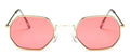 Small Polygon Women Men Sunglasses Delicate Metal Polygon Sunglasses For Women Classic Retro Small Size Frame Women Sunglasses Design Glasses for Men