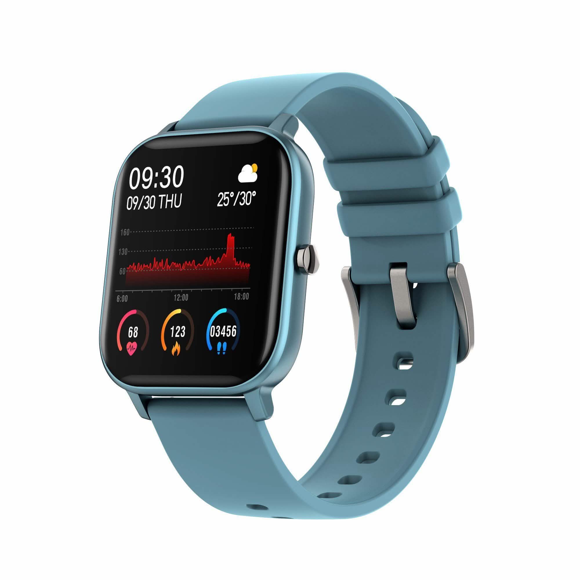 Smart Watch Fitness Tracker with Heart Rate, Blood Pressure, Blood Oxygen, Sleep Tracking & More