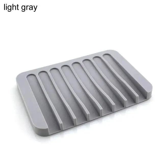 Soap Box Lotus Shape Non-slip Portable Silicone for Water Draining Solid Color Draining Soap Dish Bathroom Accessories otus Flowers Soap Dish with Drain Silicon Soap Holder Non-Slip Flexible Soap Tray for Bathroom Shower