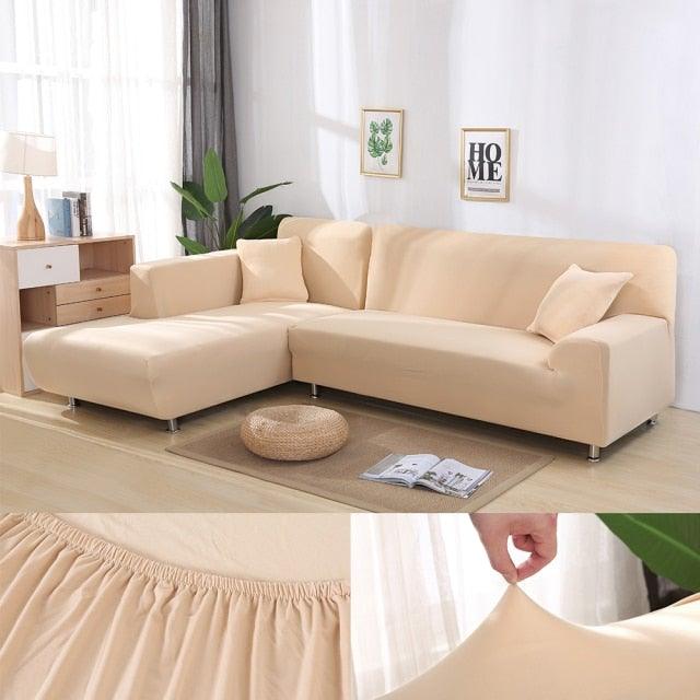 Sofa Cover For Living Room Anti-dust Elastic Stretch Covers For L-shape Corner Sofa Couch Cover Chair Cover Furniture Protector Sofa Covers for Living Room Sofa Protector Anti-dust Elastic Stretch Covers For Corner Sofa Cover