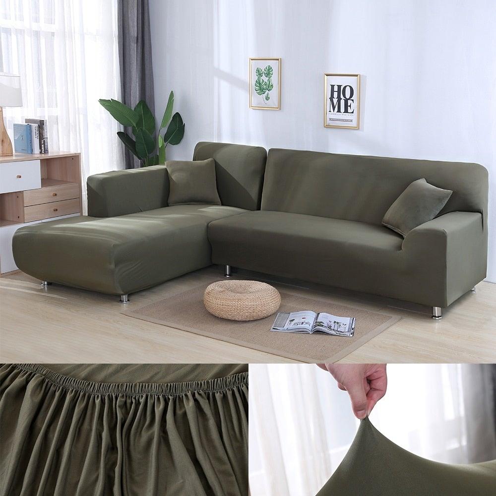 Sofa Cover For Living Room Anti-dust Elastic Stretch Covers For L-shape Corner Sofa Couch Cover Chair Cover Furniture Protector Sofa Covers for Living Room Sofa Protector Anti-dust Elastic Stretch Covers For Corner Sofa Cover