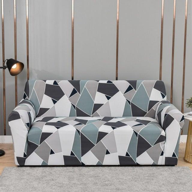 Sofa Covers Stripes Printed for Living Room Elastic Stretch Slipcover Sectional Corner Couch Covers 1/2/3/4-seater Sectional Sofa Covers L Shape Couch Slipcover 2pcs Stretch Elastic L-Type Chaise Sofa Couch Furniture Protector for Living Room