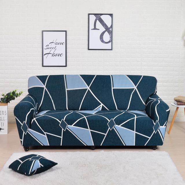 Sofa Covers Stripes Printed for Living Room Elastic Stretch Slipcover Sectional Corner Couch Covers 1/2/3/4-seater Sectional Sofa Covers L Shape Couch Slipcover 2pcs Stretch Elastic L-Type Chaise Sofa Couch Furniture Protector for Living Room