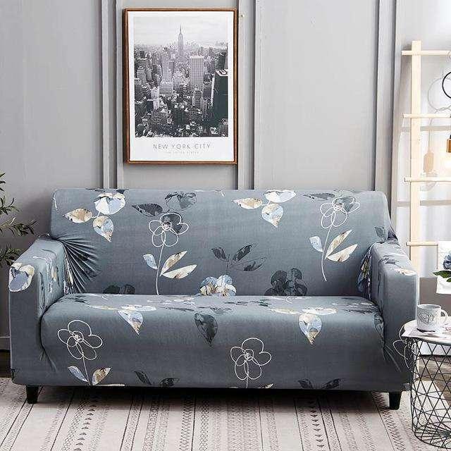 Sofa Covers Stripes Printed for Living Room Elastic Stretch Slipcover Sectional Corner Couch Covers 1/2/3/4-seater Sectional Sofa Covers L Shape Couch Slipcover 2pcs Stretch Elastic L-Type Chaise Sofa Couch Furniture Protector for Living Room