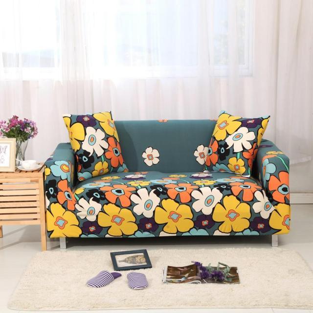 Sofa Covers Stripes Printed for Living Room Elastic Stretch Slipcover Sectional Corner Couch Covers 1/2/3/4-seater Sectional Sofa Covers L Shape Couch Slipcover 2pcs Stretch Elastic L-Type Chaise Sofa Couch Furniture Protector for Living Room