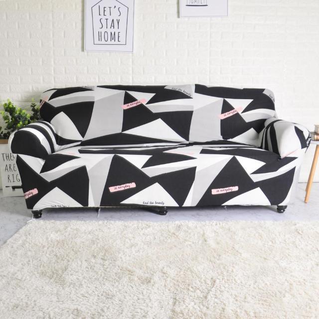 Sofa Covers Stripes Printed for Living Room Elastic Stretch Slipcover Sectional Corner Couch Covers 1/2/3/4-seater Sectional Sofa Covers L Shape Couch Slipcover 2pcs Stretch Elastic L-Type Chaise Sofa Couch Furniture Protector for Living Room