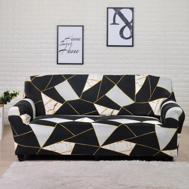 Sofa Covers Stripes Printed for Living Room Elastic Stretch Slipcover Sectional Corner Couch Covers 1/2/3/4-seater Sectional Sofa Covers L Shape Couch Slipcover 2pcs Stretch Elastic L-Type Chaise Sofa Couch Furniture Protector for Living Room