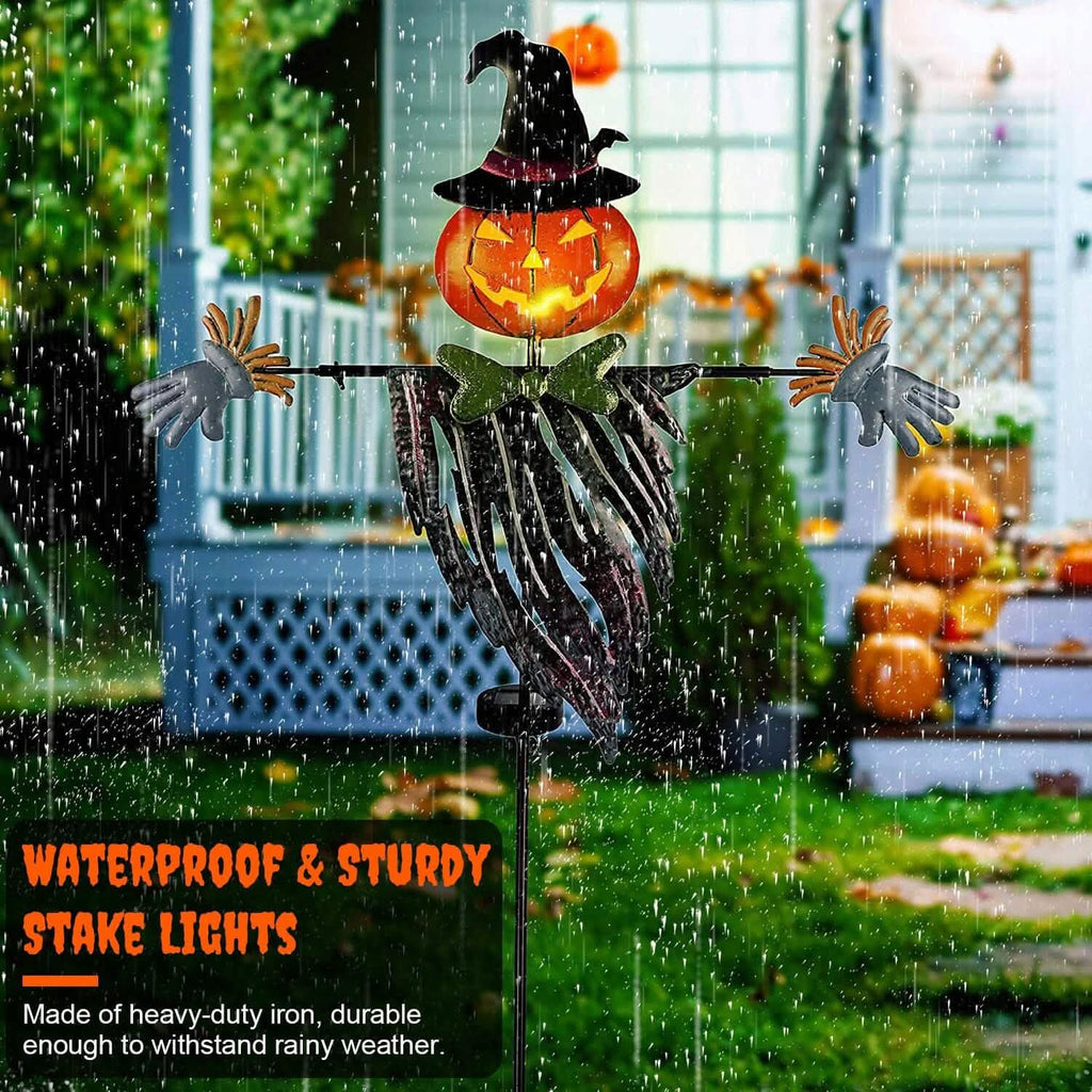 Solar Powered Scarecrow Shape Stake Light Halloween Decoration