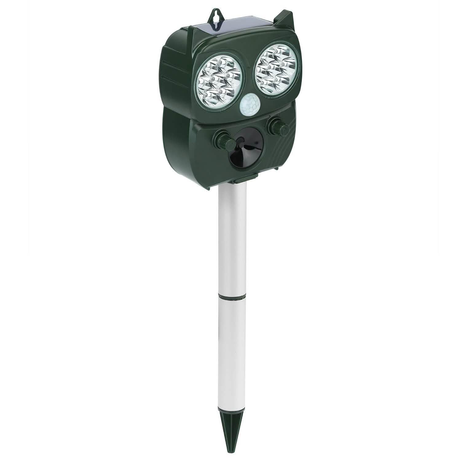 Solar Powered Ultrasonic Animal Repeller PIR Motion Sensor