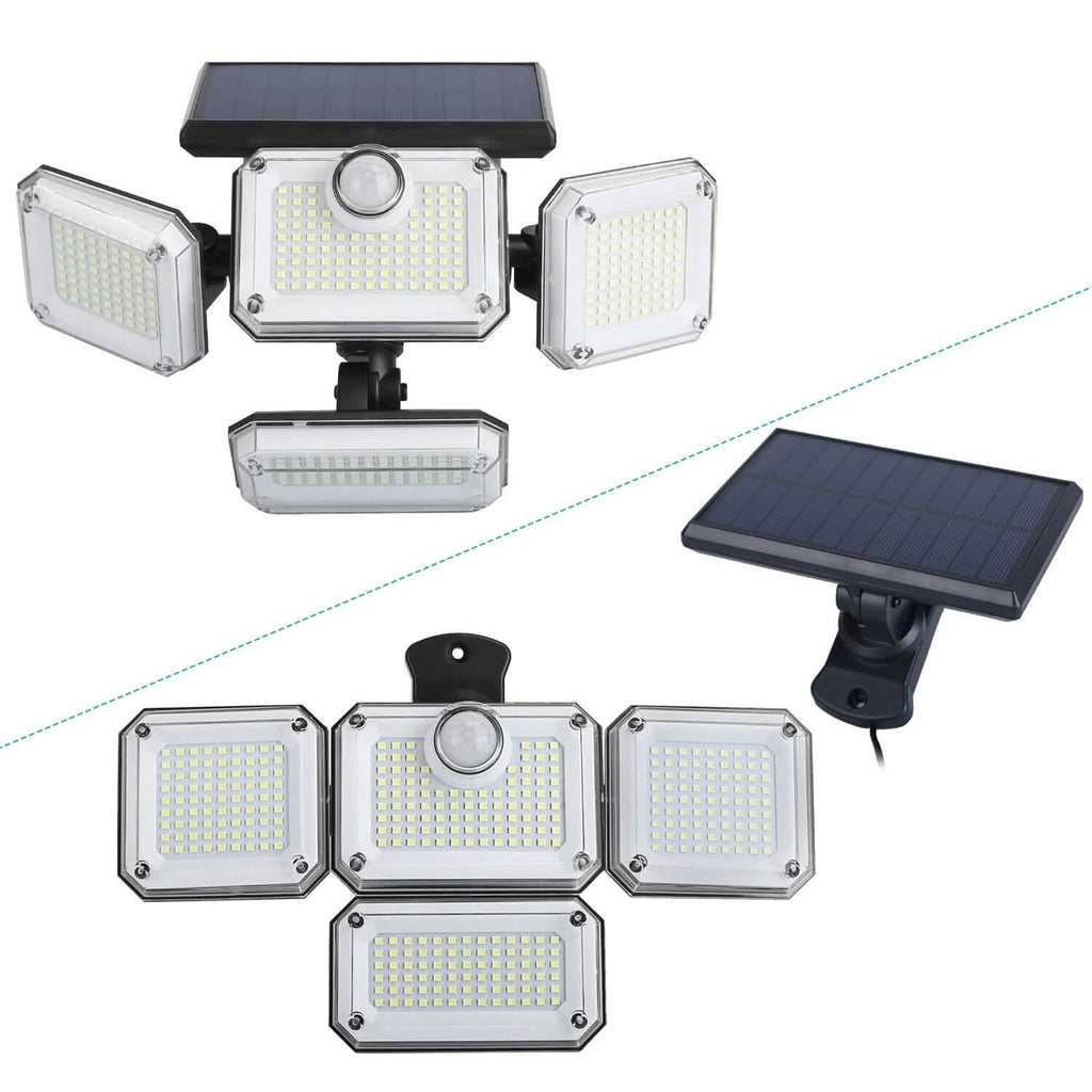 Solar Powered Wall Lights Outdoor Motion Sensor Lamps