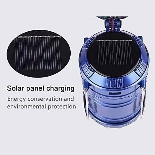 Solar USB Charging Tent Light + Fan