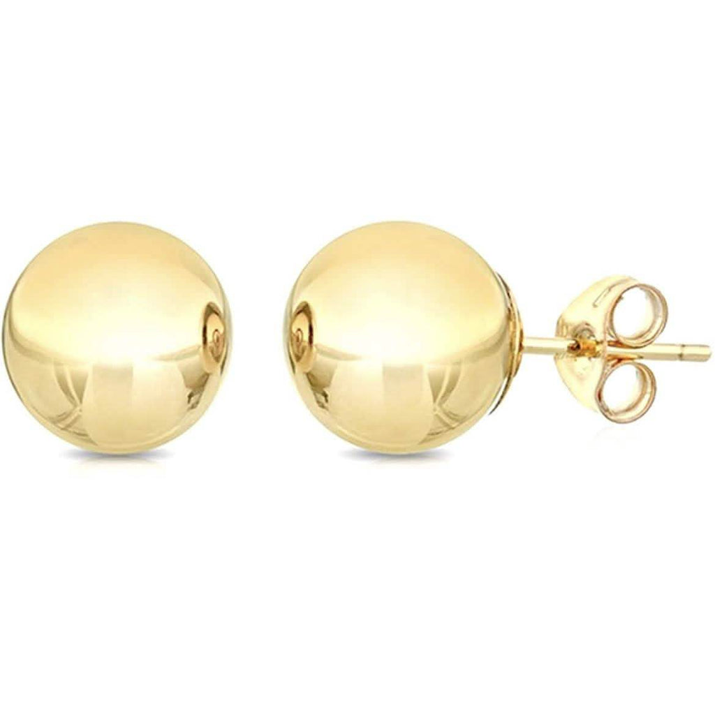 Solid 10K Gold Ball Studs